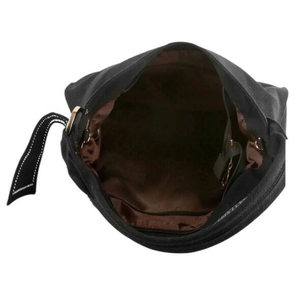 SALE Rhinestone Bling Stars Studs Denim Black Tote Shoulder Handbag Purse - Picture 5 of 6